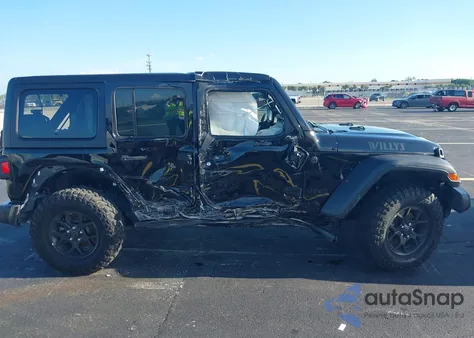 2024 Jeep Wrangler 4-Door Willys 4X4 из США, поврежденный, VIN 1C4PJXDN7RW350472